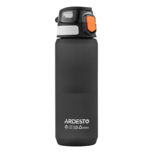 Бутылка для воды Ardesto Matte 800мл, пластик, черный