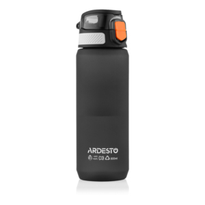 Бутылка для воды Ardesto Matte 800мл, пластик, черный