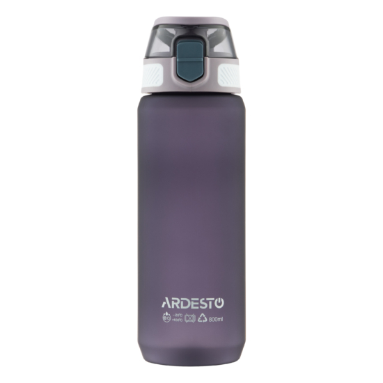 ARDESTO Бутылка для воды Matte 800мл, пластик, фиолетовый