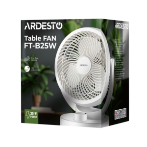 Table fan ARDESTO FT-B25W 15 cm, 30W, white
