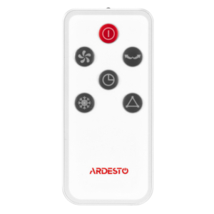 Air cooler ARDESTO ACO-B7 3in1 cooler-humidifier-fan, 15 m2, electric control, 7 l tank, 430 m3/h, display, timer, auto shutdown, remote control, white/black