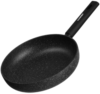 Сковорода глибока з кришкою Ardesto Black Mars Alcor, 24см, алюміній, чорний