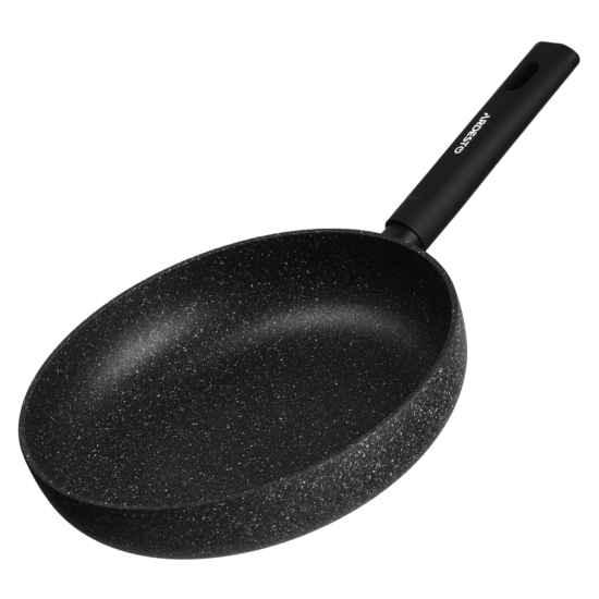 Ardesto Deep Frypan with lid Black Mars Alcor, 28cm, aluminium, black