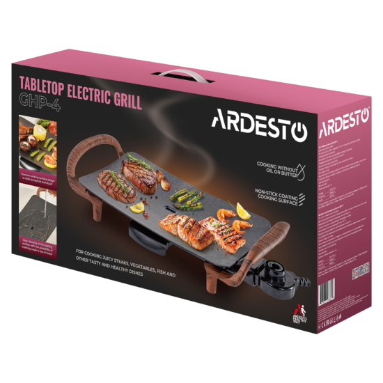 Ardesto grill BBQ, 1500W, temp. regimes, metal, black