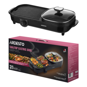 Гриль Ardesto барбекю 2в1, 1500Вт, темп. режимов-3, металл/пластик, черный