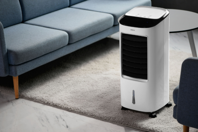 Air cooler ARDESTO ACO-B7 3in1 cooler-humidifier-fan, 15 m2, electric control, 7 l tank, 430 m3/h, display, timer, auto shutdown, remote control, white/black