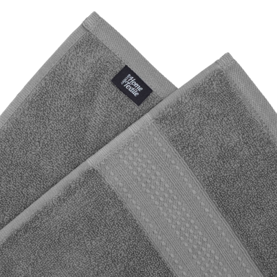 Рушник махровий Ardesto SuperSoft 50х90см, 100% бавовна, сірий