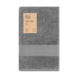 Рушник махровий Ardesto SuperSoft 70х140см, 100% бавовна, сірий