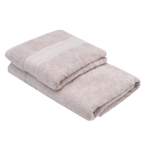Рушник махровий Ardesto SuperSoft 70х140см, 100% бавовна, бежевий