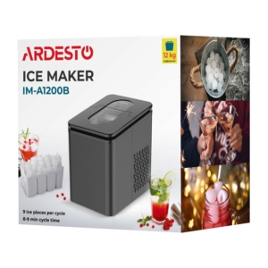 Льдогенератор бытовой ARDESTO, 12кг/сутки, 1.8л, черный
