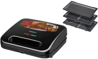 Ardesto multi-maker 700W, aluminum, set-3 plates, device body-plastic, black