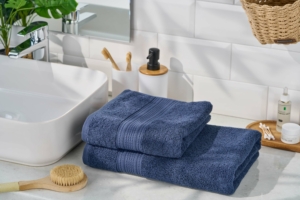 Полотенце махровое Ardesto SuperSoft 70х140см, 100% хлопок, синий