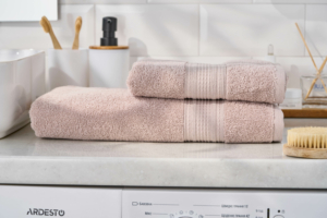 Рушник махровий Ardesto SuperSoft 70х140см, 100% бавовна, бежевий