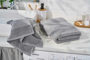 Рушник махровий Ardesto SuperSoft 50х90см, 100% бавовна, сірий