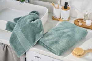 Рушник махровий Ardesto SuperSoft 50х90см, 100% бавовна, зелений