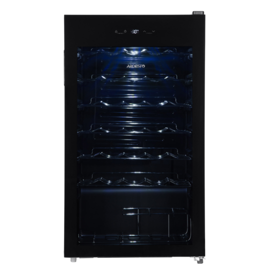 Wine cooler ARDESTO, 84.2x48x44, freez.-96L, 1 zone, bottles -34, ST, display int, black