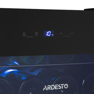 Wine cooler ARDESTO, 84.2x48x44, freez.-96L, 1 zone, bottles -34, ST, display int, black