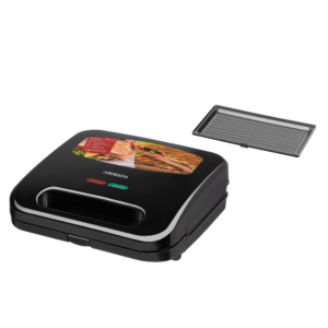Ardesto sandwich maker SM-H110BGR, 700W, 1 plate-grill, device body-plastic, black