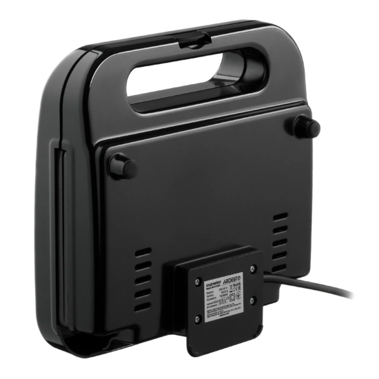 Ardesto sandwich maker SM-H110BSN, 700W, 1 plate-sandwich, device body-plastic, black