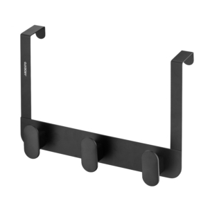 Ardesto Door hanger with 3 hooks Minimalism 30x3x20cm, metal, plastic, black