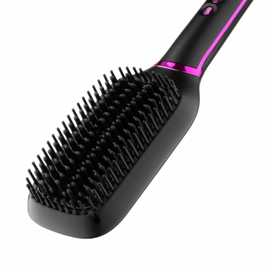 Ardesto straightening brush Violet Pro HSB-Y220PRO, 50V, 130-210C, display, ceramics, black