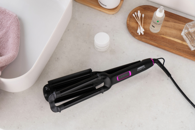 Ardesto Curling iron for wave curler Violet Pro, 90W, 170-210C, ceramics, black