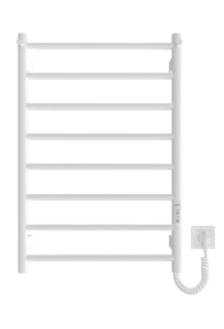 Ardesto electric towel warmer Classik-TR K, 770x530x80mm, timer-regulator, steel, with hooks, matte white