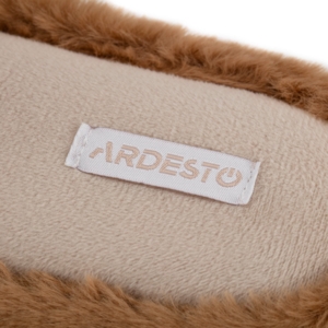 Обувь домашняя Ardesto Christmas 38/39 размер, 100% полиэстер, подошва 100% резина, коричневый