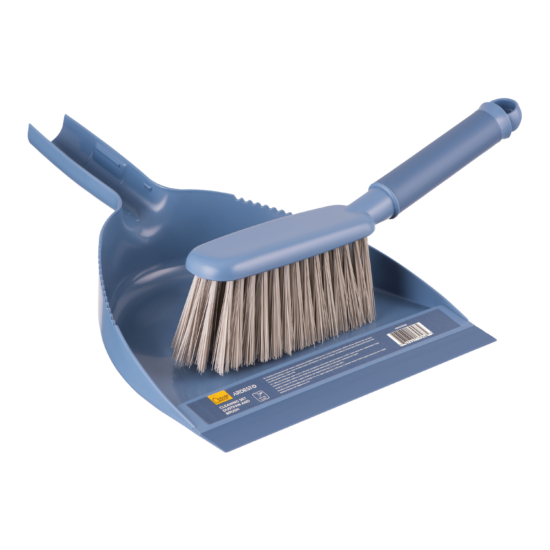Ardesto Cleaning Set Solid Dustpan and Brush, blue