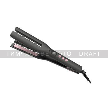 ARDESTO Hair straightener Pink Touch, 52W, 150-230C, ceramics, gray+pink