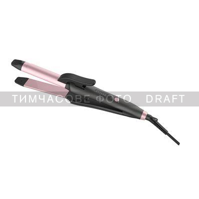 ARDESTO Hair straightener-curling iron Pink Touch, 65W, 100-200C, ceramics, gray+pink