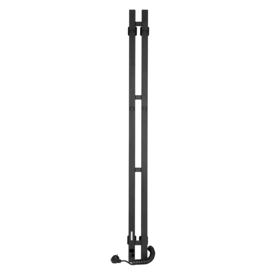 Ardesto electric towel warmer Elina Smart, 90x1200mm, timer-regulator, steel, black moire