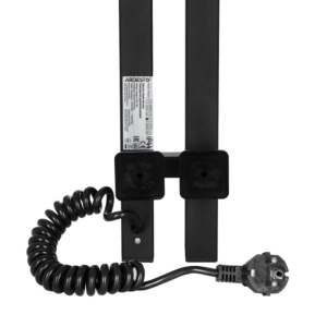 Ardesto electric towel warmer Elina Smart, 90x1200mm, timer-regulator, steel, black moire