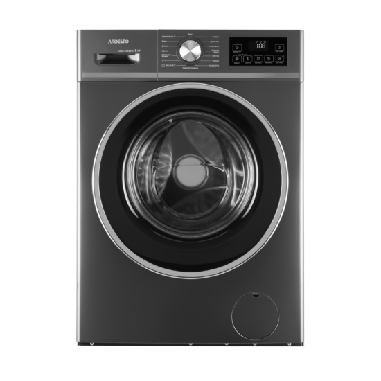 WM ARDESTO front load, 8kg, 1200, A+++, 55cm, display, steam, inverter, grey