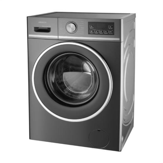 WM ARDESTO front load, 8kg, 1200, A+++, 55cm, display, steam, inverter, grey