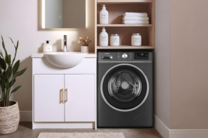 WM ARDESTO front load, 8kg, 1200, A+++, 55cm, display, steam, inverter, grey