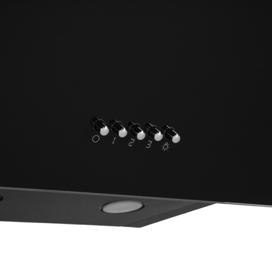Витяжка Ardesto похила, 50см, 450м3ч, скло, 2х1Вт LED, кнопкове, чорний