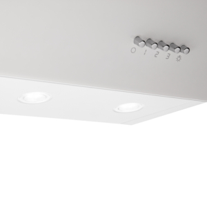 Hood Ardesto Inclined hood, 60cm, 900m3h, glass, 2х1W LED, button, white