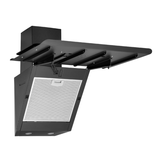 Hood Ardesto Inclined hood, 60cm, 900m3h, glass, 2х1W LED, sensor, black