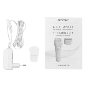 Ardesto epilator 2in1 Pearl Cream LESH-Y700PERL, accumul., tweezers.-18, dry, nozzles-2, beige