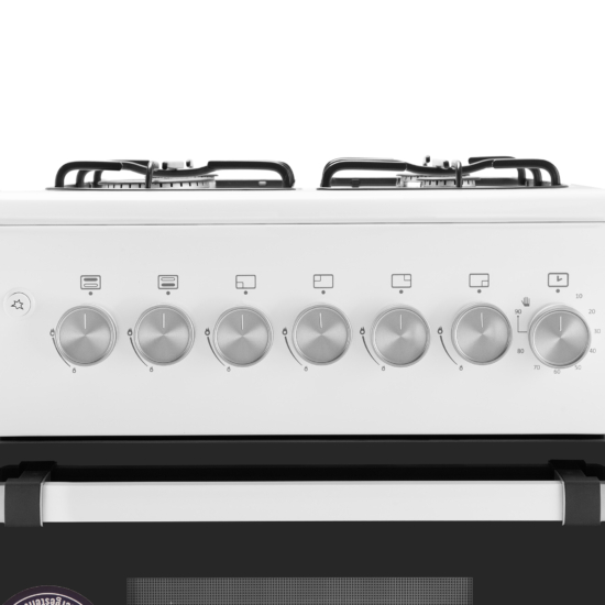 Cooker Ardesto gas, 50L, 50x60cm, electric ignition, timer, LPG conversion set (gas cylinder connection), white