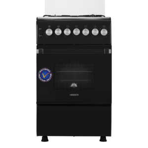 Плита Ardesto газовая, 50л, 50×60см, стеклянная крышка, электроподжиг, таймер, термометр, кофе адаптер, форсунки LPG (подключение газового баллона), черный