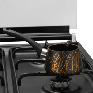 Плита Ardesto газовая, 50л, 50×60см, стеклянная крышка, электроподжиг, таймер, термометр, кофе адаптер, форсунки LPG (подключение газового баллона), черный