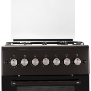 Cooker Ardesto gas, 58L, 60x60cm, glass lid, electric ignition, lighting, timer, thermometer, coffee adapter, drop-down drawer, LPG conversion set (gas cylinder connection), black