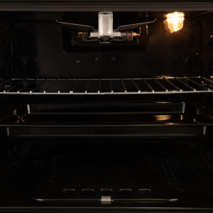 Cooker Ardesto gas, 58L, 60x60cm, glass lid, electric ignition, lighting, timer, thermometer, coffee adapter, drop-down drawer, LPG conversion set (gas cylinder connection), black