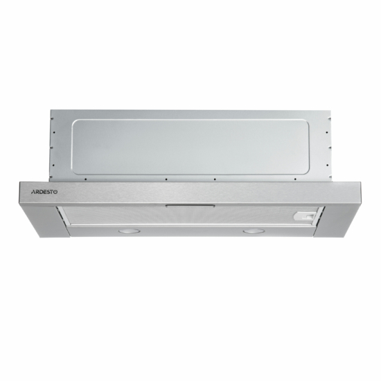 Hood Ardesto telescopic, 60cm, 450m3h, metal, 2х1W LED, button, inox