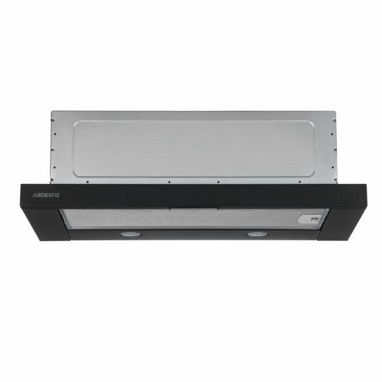 Hood Ardesto telescopic, 60cm, 700m3h, metal, 2х1W LED, button, black