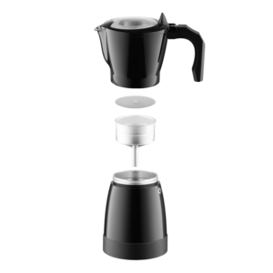 Ardesto coffee maker Electric moka pot. 0.3l, ground, black