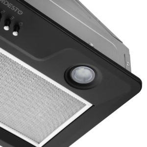 Hood Ardesto integrated, 52cm, 450m3h, metal, 2х1W LED, button, black