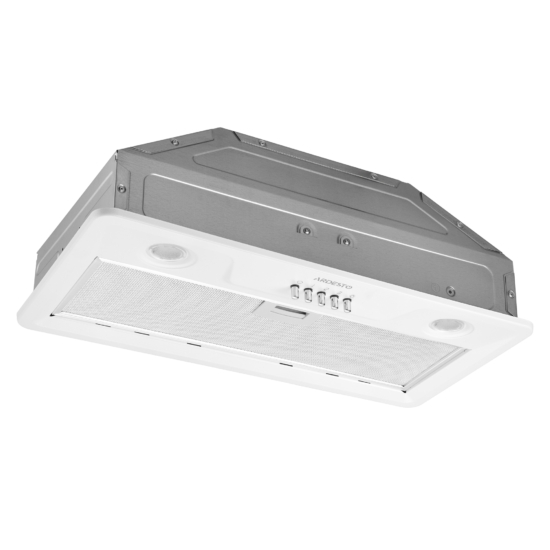 Hood Ardesto integrated, 52cm, 450m3h, metal, 2х1W LED, button, white